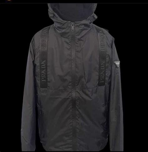 prada windbreaker black|Prada windbreaker pandabuy.